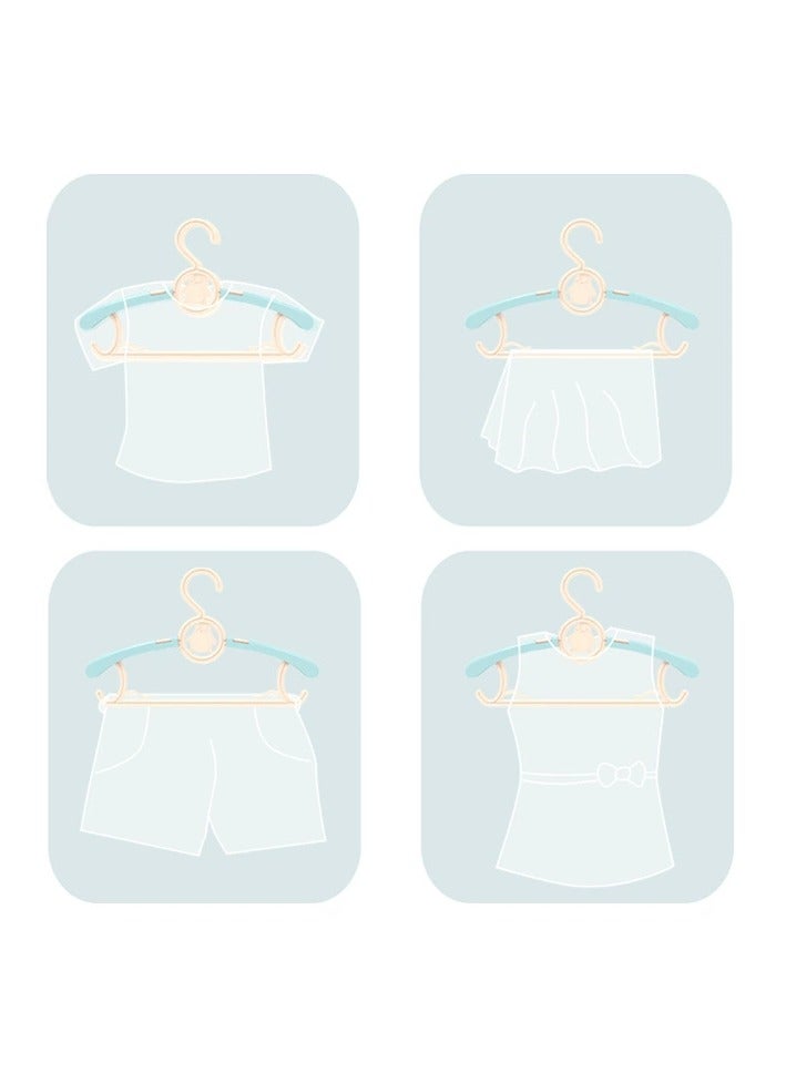 10 Pack Baby Hangers Extendable Infant Hangers Kids Coat Hangers with Stackable Hooks for Closet Non-Slip Toddler Hangers for Kids Children Clothes Dresses（Pink）  - Image 2