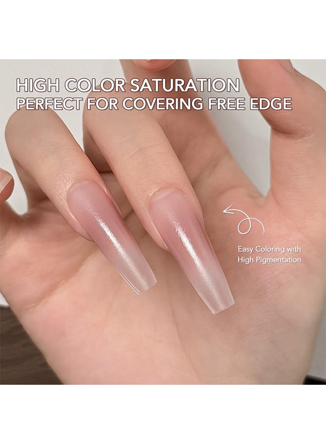 مونچا جل طلاء أظافر نايل بات، مجموعة طلاء أظافر جيل أومبري تحتوي على 20 إسفنجة وقلم مسك، جل الطلاء بتقنية UV LED، مجموعة فنون أظافر متدرجة وملونة تدوم طويلاً ومناسبة للمبتدئين، للاستخدام المنزلي والصالونات #03 - Image 4