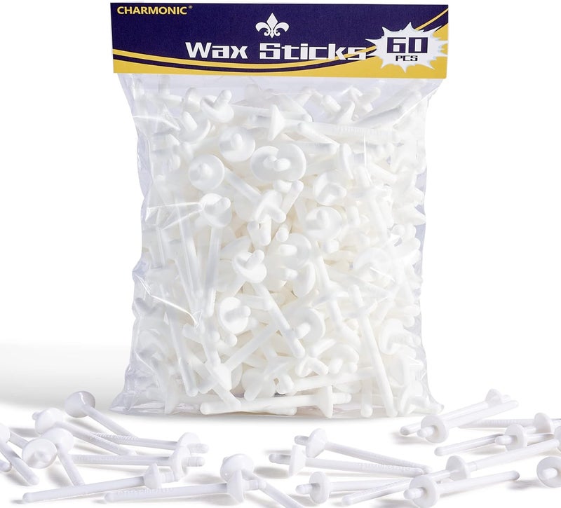 Charmonic 60 Wax Applicator Sticks for Hair Removal - Nasal, Ear, Face, Eyebrow Waxing Kit for Men & Women by - Image 1