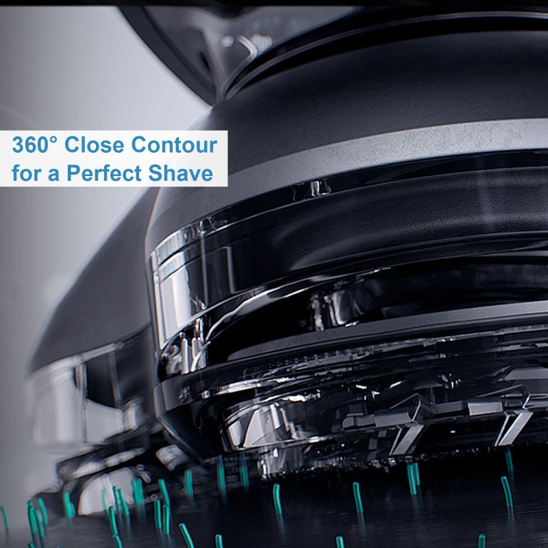 innobeaut رؤوس استبدال SH50 لسلسلة Philips Norelco 5000 (S5xxx، AT7xx، AT8xx، PT7xx، PT8xx) - شفرات وقواطع ماكينة الحلاقة الكهربائية متوافقة مع سلسلة 5000، AquaTouch، PowerTouch - عبوة 6 قطع - Image 3
