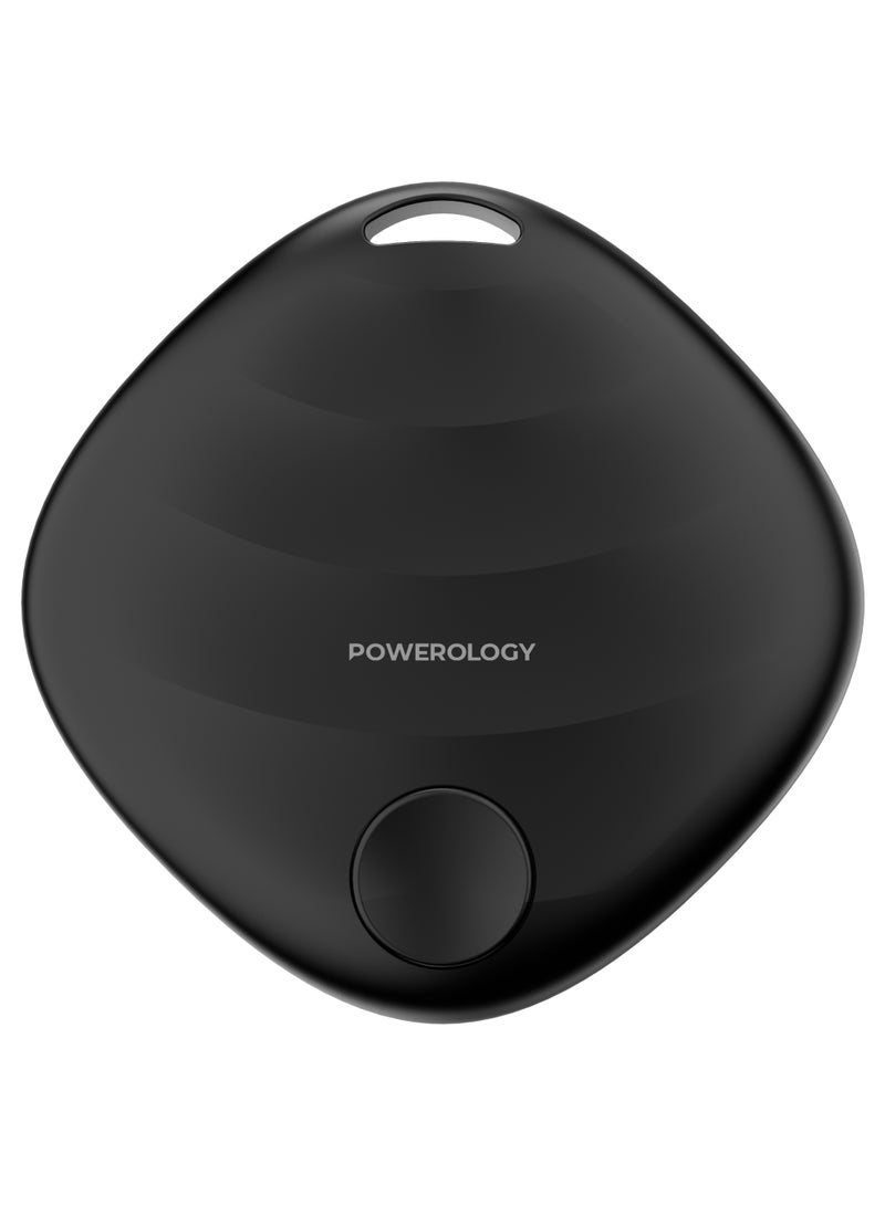 باورولوجي رابط SmartTrack لبطاقة الأمان الذكية / تطبيق Find My / 99 Key Finder / متتبع بلوتوث لسماعات الأذن والأمتعة / مكتشف الهاتف / مقاوم للماء / تحديثات فورية - أسود - Image 1