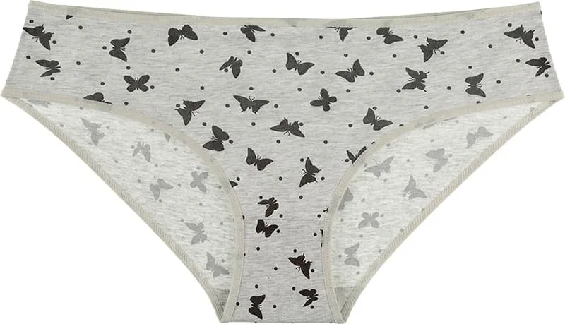 دونيلا 10-Piece Colorful Butterfly Print Women's High Waist Panties - 311118TP