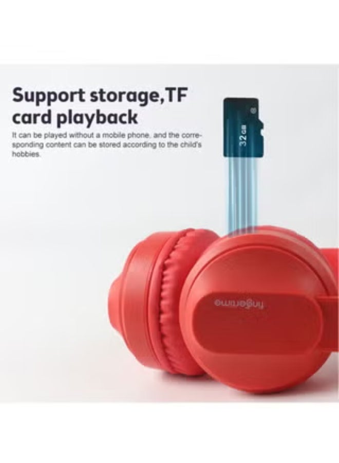 fingertime BOBO-1 Bluetooth Earbuds Bluetooth Headphones Over Ear Wireless Earphones Kids Headphones Soft Earmuffs & Lightweight for Long Time Wearing (Blue) - Image 5