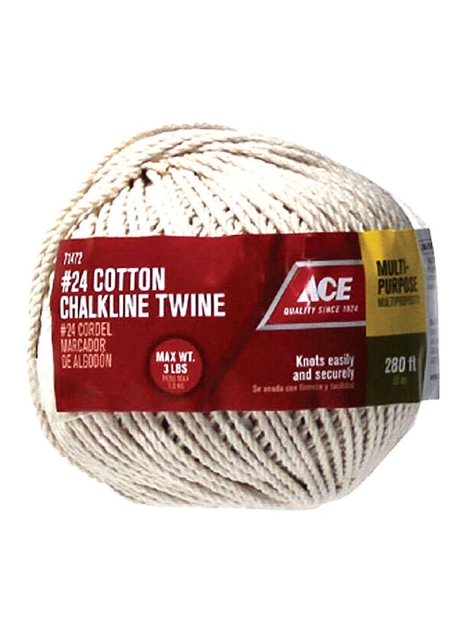ACE Cotton Chalkline Twine White Sold By Meter 9.144 x 9.313 x 9.398 cm 79304 - Image 2