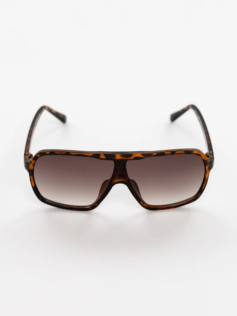 Lichi Thin plastic-frame mask sunglasses