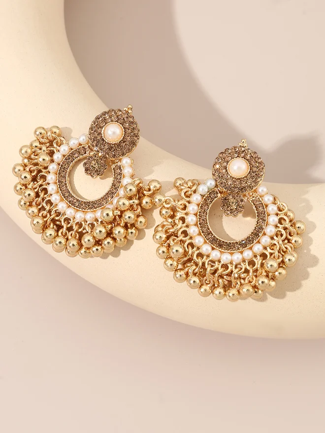 Take Two Take Two Embellished Tassel Earrings