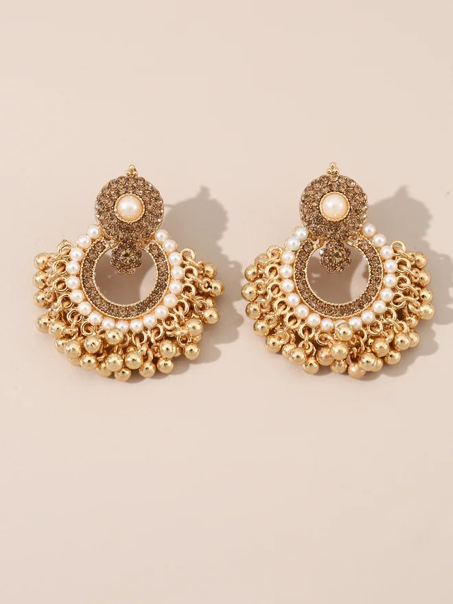 Take Two Take Two Embellished Tassel Earrings