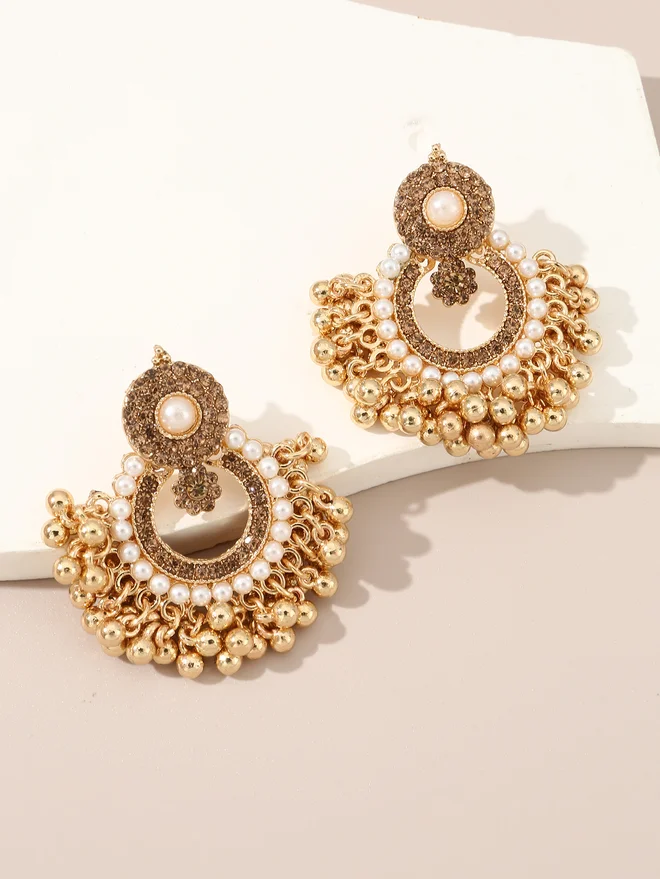 Take Two Take Two Embellished Tassel Earrings