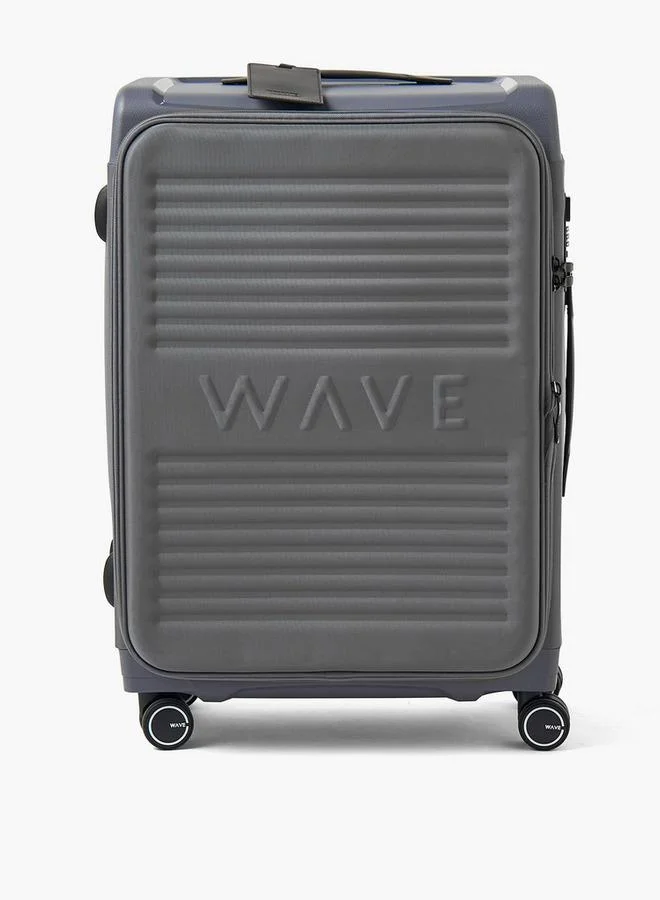 وايف Textured Softcase Luggage Trolley With Retractable Handle - 24 Inches Check-In Bag