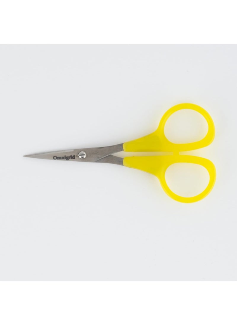 Omnigrid Omnigrid 4Inch Ultra Sharp Point Stainless Steel 1 Count Needlecraft Scissors n k Yellow  - Image 3