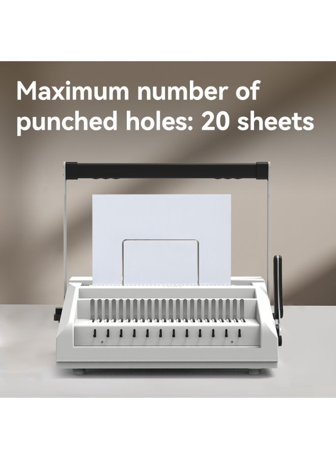 Deli T328 20 Sheets A4 Multifunction A4 Binding Machine - Image 3