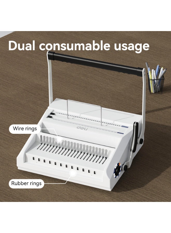 Deli T328 20 Sheets A4 Multifunction A4 Binding Machine - Image 2