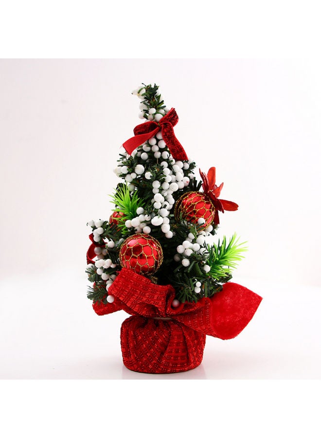 Pine Tree With Ornaments Red/Green/White