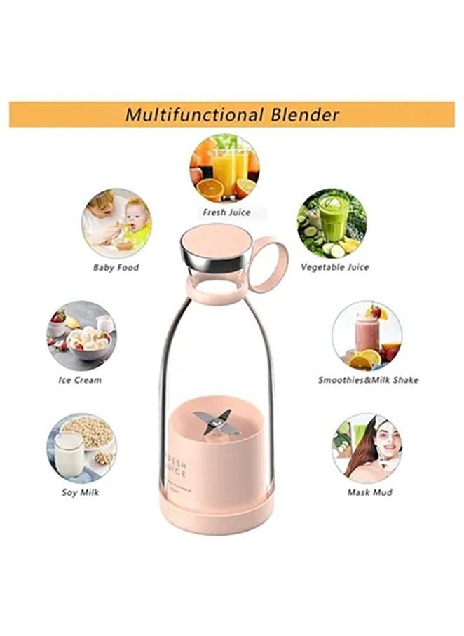 Gonice - Personal Size Blender, Portable Blender, Battery Powered USB Blender (Pink) - Image 1