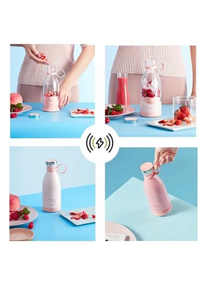 Gonice - Personal Size Blender, Portable Blender, Battery Powered USB Blender (Pink) - Image 1