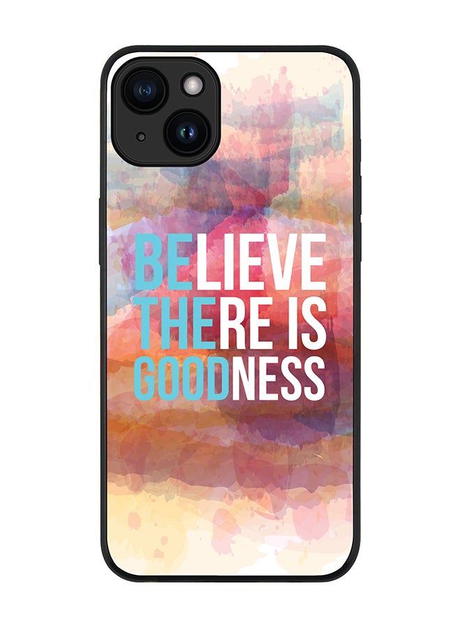 Stylizedd Cover for iPhone 15 Case Rugged Black Slim fit Soft Flexible Anti Drop TPU Gel Thin Protective Phone Cases - Be The Good - Image 1