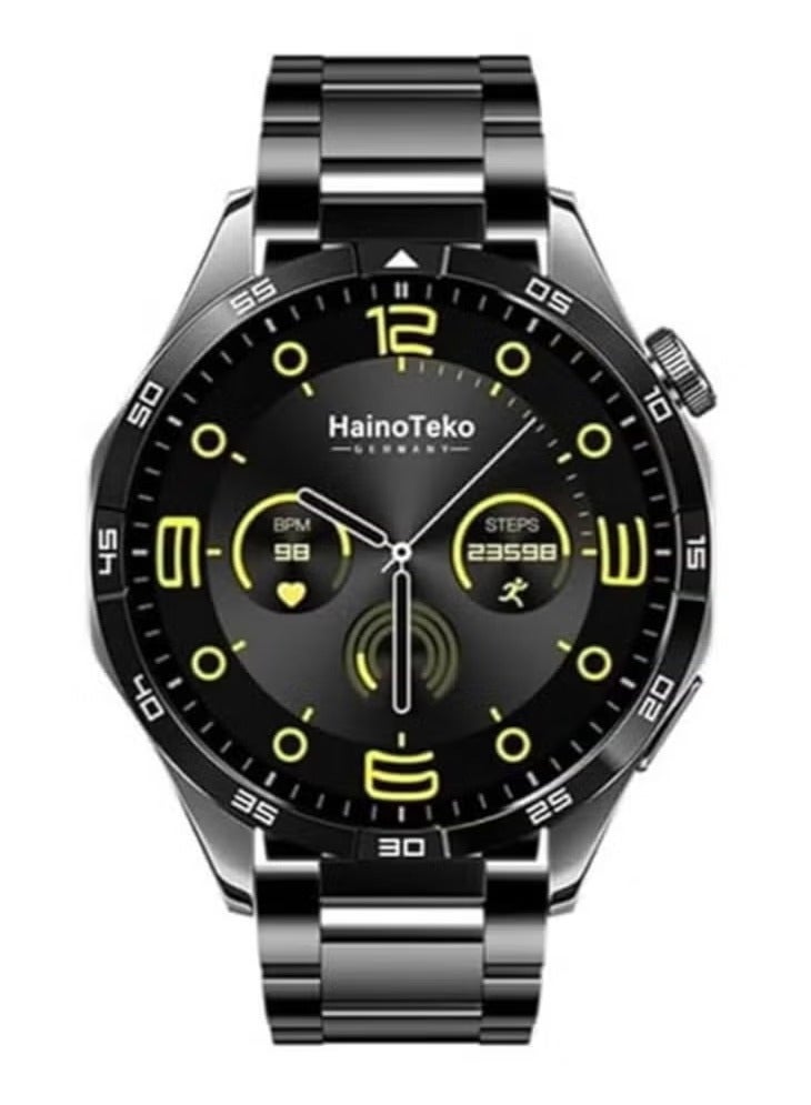 Haino Teko GT4 Smart Watch | Fitness Tracker, Heart Rate Monitor, Sleep Tracker, IP68 Waterproof, 1.75-inch HD Display, Bluetooth Call, Sports Modes, Long Battery Life, Compatible with iPhone & Android - Image 1