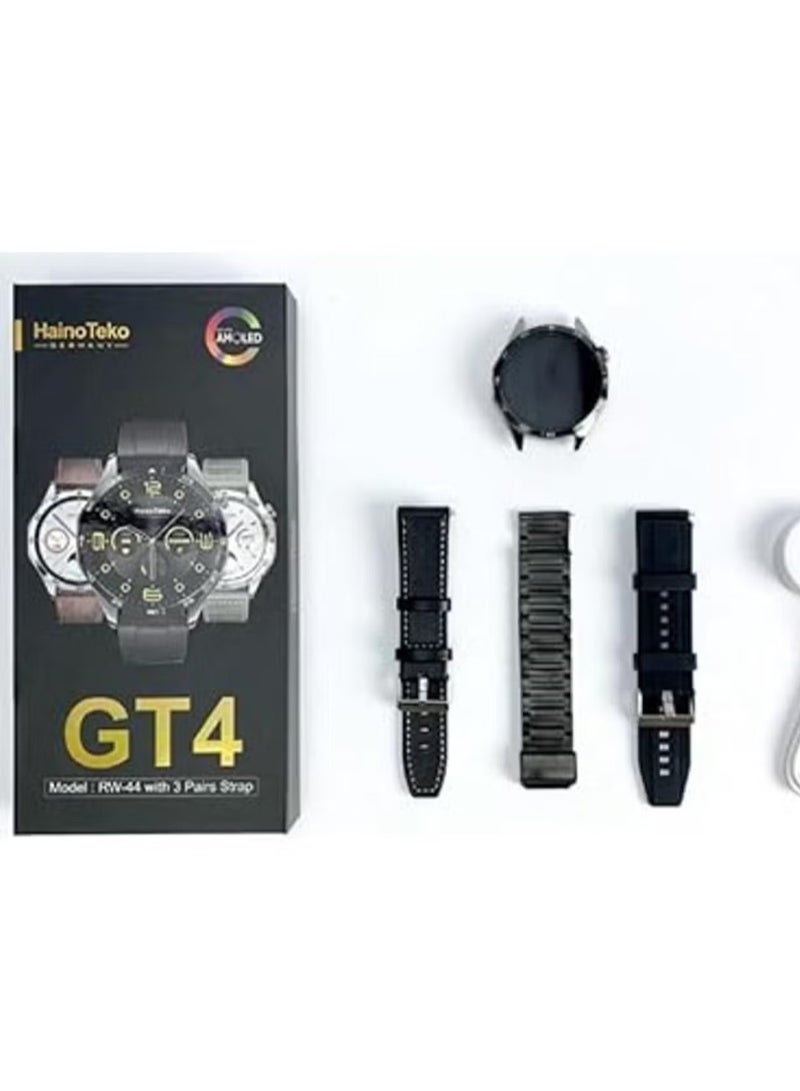 Haino Teko GT4 Smart Watch | Fitness Tracker, Heart Rate Monitor, Sleep Tracker, IP68 Waterproof, 1.75-inch HD Display, Bluetooth Call, Sports Modes, Long Battery Life, Compatible with iPhone & Android - Image 4