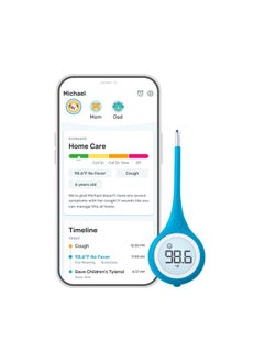 Kinsa Kinsa Smart,Fever, Digital Medical Baby, Kid and Adult Termometro - Accurate, Fast, FDA Cleared Thermometer for Oral, Armpit or Rectal Temperature Reading - QuickCare  - Image 1