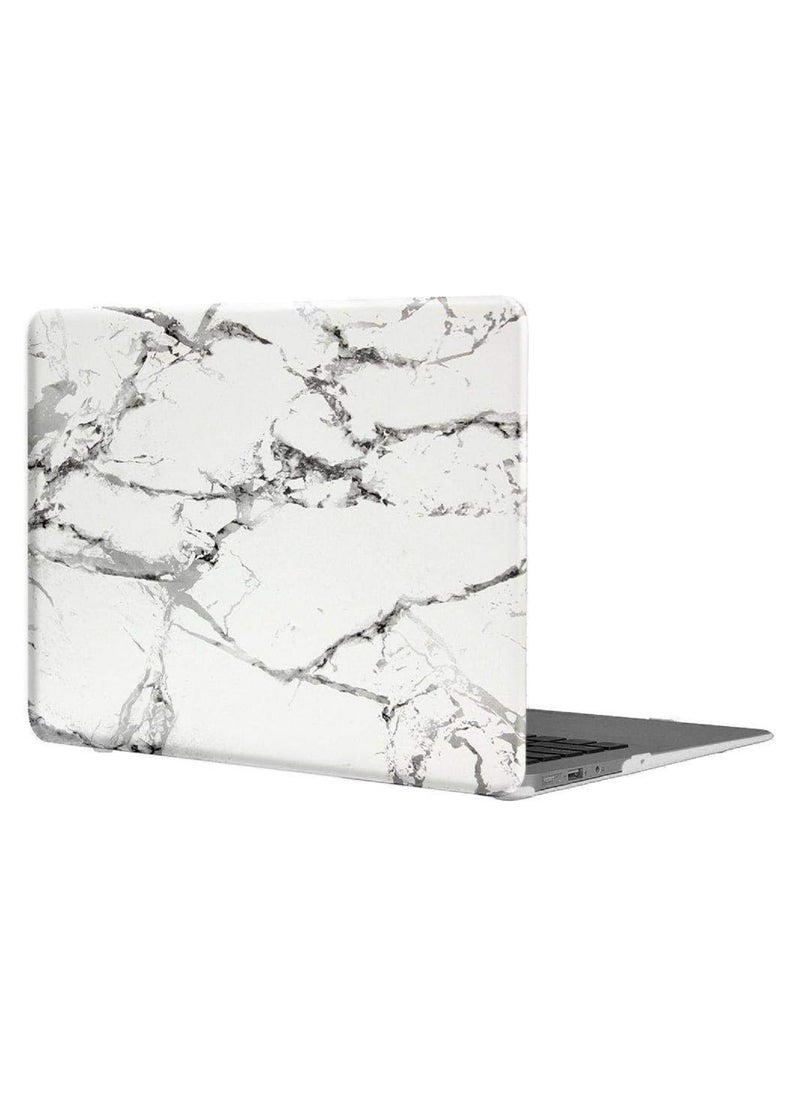 Mufaens Hard Shell Case Cover Compatible with Older Version MacBook Air (13 & 13.3-inch, 2010-2017 Release) Model: A1369/A1466, (MC503xx/A, MC504xx/A, MC965xx/A, MC966xx/A, MD231xx/A, MD232xx/A, MD760xx/A, MD761xx/A, MD760xx/B, MD761xx/B, MJVE2xx/A, MJVG2xx/A, MMGF2xx/A, MMGG2xx/A, MQD32xx/A, MQD42xx/A, MQD52xx/A) White Marble  - Image 1