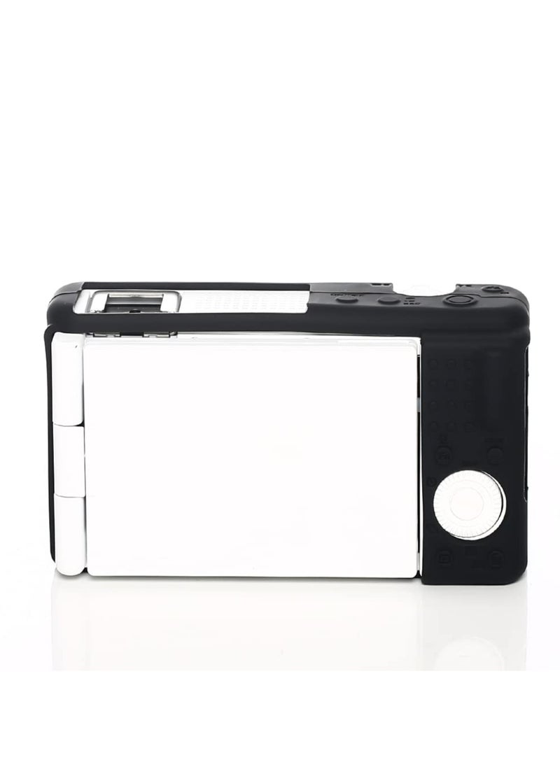 Anti-Scratch Camera Case for Sony ZV-1F ZV-1 II ZV-1M2 Vlog Camera Soft Silicone Case (Black)