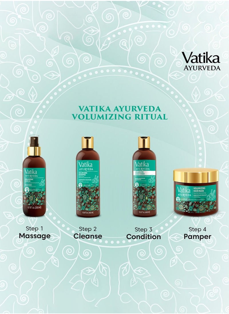 Vatika Ayurveda - Vatika Ayurveda Volumizing Hair Mask (For Kaphā) with Amla and Shikakai | Vibrancy and Bounce to Hair - 250 g - Image 1