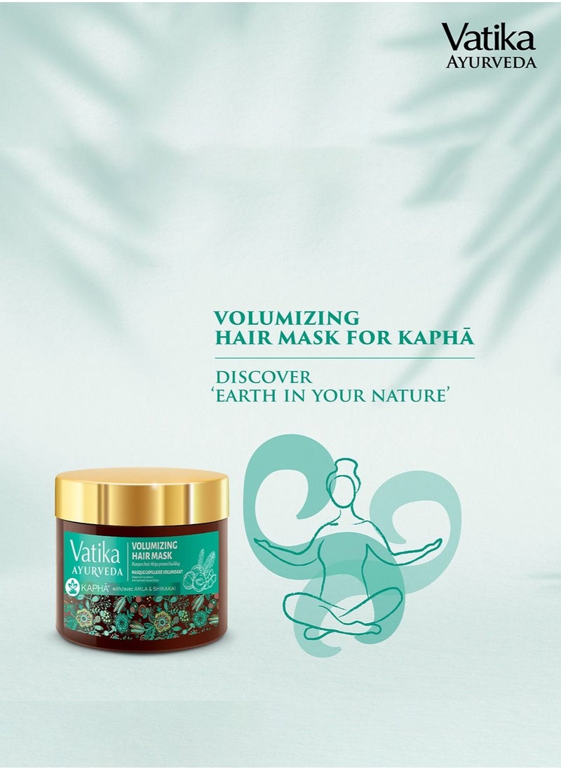 Vatika Ayurveda - Vatika Ayurveda Volumizing Hair Mask (For Kaphā) with Amla and Shikakai | Vibrancy and Bounce to Hair - 250 g - Image 1