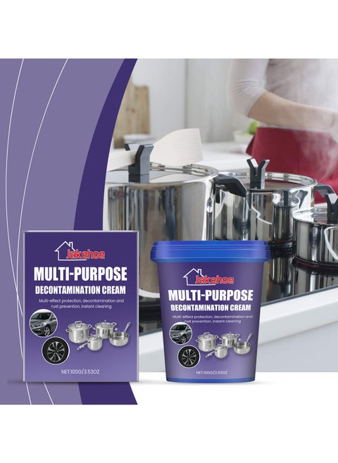 Kitchen Cleaner Paste for Stainless Steel Cookware, Stove, and Range Hood Removes Grease and Limescale with Gentle Formula Multi-Purpose