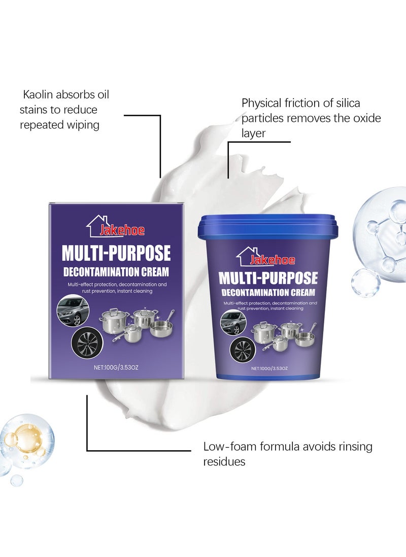 Jakehoe - Kitchen Cleaner Paste for Stainless Steel Cookware, Stove, and Range Hood Removes Grease and Limescale with Gentle Formula Multi-Purpose - Image 1