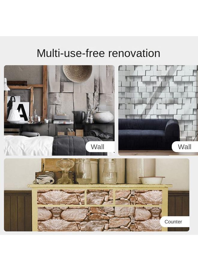 Bluejw Wholesale Waterproof Wallpaper Self-sticking Retro Self-adhesive Wallpaper Restaurant Three-dimensional Brick Background Chinese Wallpaper Wallpape - Image 3