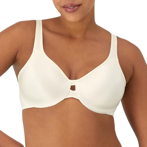Lilyette by Bali Women's Plunge Into Comfort Keyhole Minimizer Bra, Pearl, 34D - Image 1