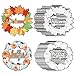 Sereliy 24 Pcs Fall Coloring Wreath Crafts Color Your Own Thanksgiving Crafts DIY Paper Fall Wreath for Classroom Activities Thanksgiving GamesThanksgiving - Image 3