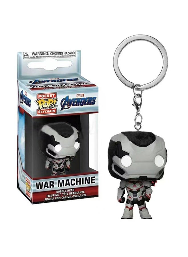 Loquat Pop! Avengers Endgame War Machine Figure Key Chain Multicolour