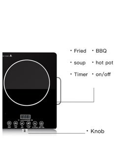 XVersion 7000W Double Electric Cooker with Adjustable Temperature, Induction Stove & Hot Plate, Durable Electric Burner with Handle, Ideal for Home Use – 1-Year Warranty (Black)  - Image 2