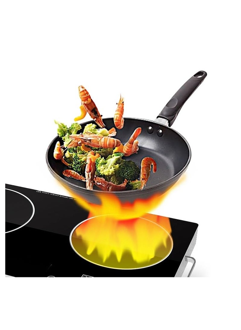 XVersion - 7000W Double Electric Cooker with Adjustable Temperature, Induction Stove & Hot Plate, Durable Electric Burner with Handle, Ideal for Home Use – 1-Year Warranty (Black) - Image 1