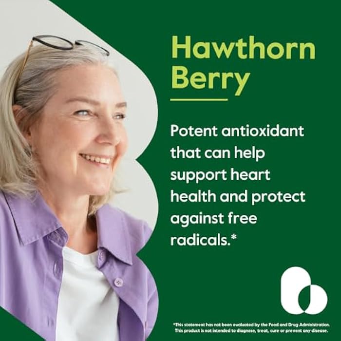 BESTVITE Hawthorn Berry 600mg per Capsule (240 Vegetarian Capsules) - No Stearates - No Fillers - Vegan - Non GMO - Gluten Free - Image 2