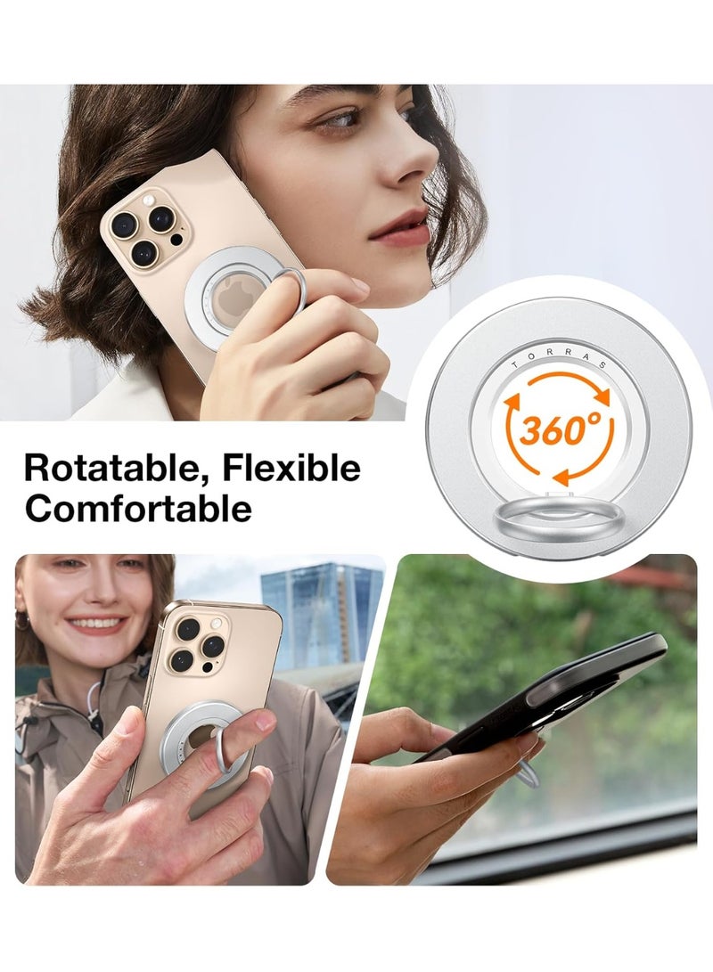 2025 أحدث حلقة حامل هاتف رفيعة تناسب MagSafe مع حلقة مزدوجة متوافقة مع MagSafe وكاميرا مغناطيسية لهواتف iPhone 16/15/14/13/12/11 وسامسونج، جوجل - - Image 3
