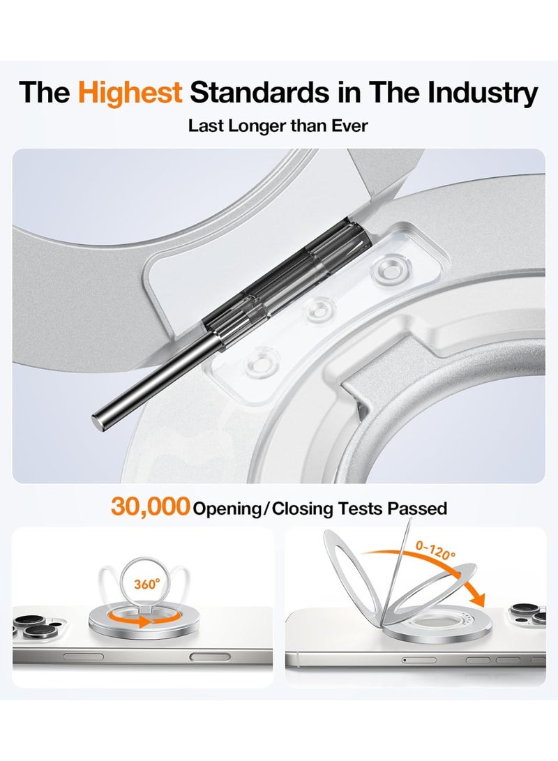 2025 أحدث حلقة حامل هاتف رفيعة تناسب MagSafe مع حلقة مزدوجة متوافقة مع MagSafe وكاميرا مغناطيسية لهواتف iPhone 16/15/14/13/12/11 وسامسونج، جوجل - - Image 5