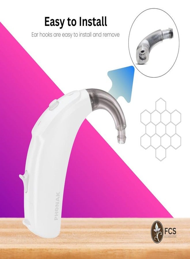 FCS Hearing Devices Ear Hook Compatible for Phonak Naida Q30 UP|Replacement Accessories | Hearing Devices | Easy Install | Durable ABS | Anti-Howling Ear Hook - Image 3