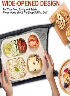 0TO1 TECH Lunch Bag, Reusable Suitable for Office Work Off-Campus Etc Lining Cotton Black 25.4x22.86x12.7 cm  - Image 5