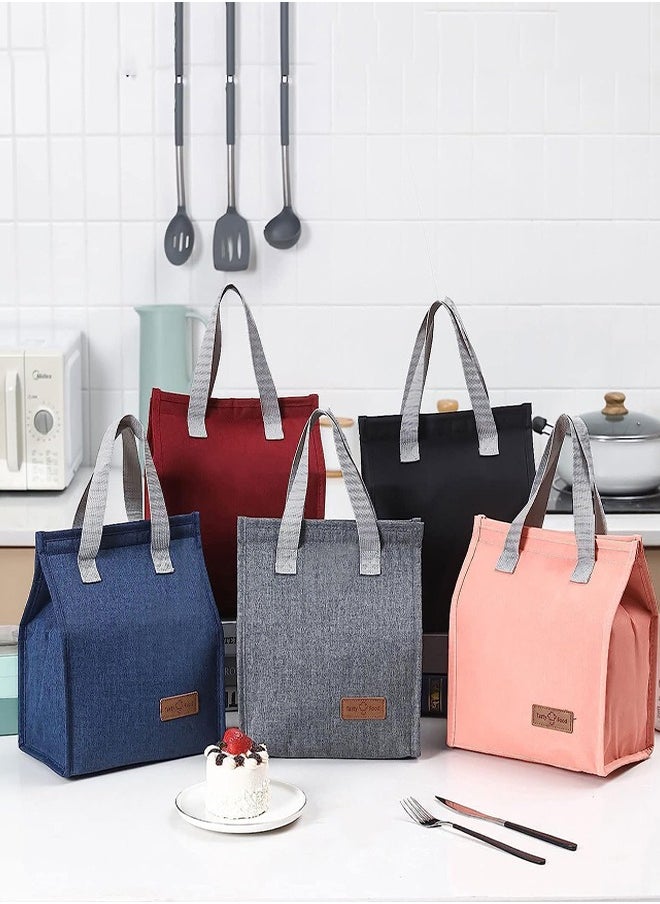 0TO1 TECH - Lunch Bag, Reusable Suitable for Office Work Off-Campus Etc Lining Cotton Black 25.4x22.86x12.7 cm - Image 1
