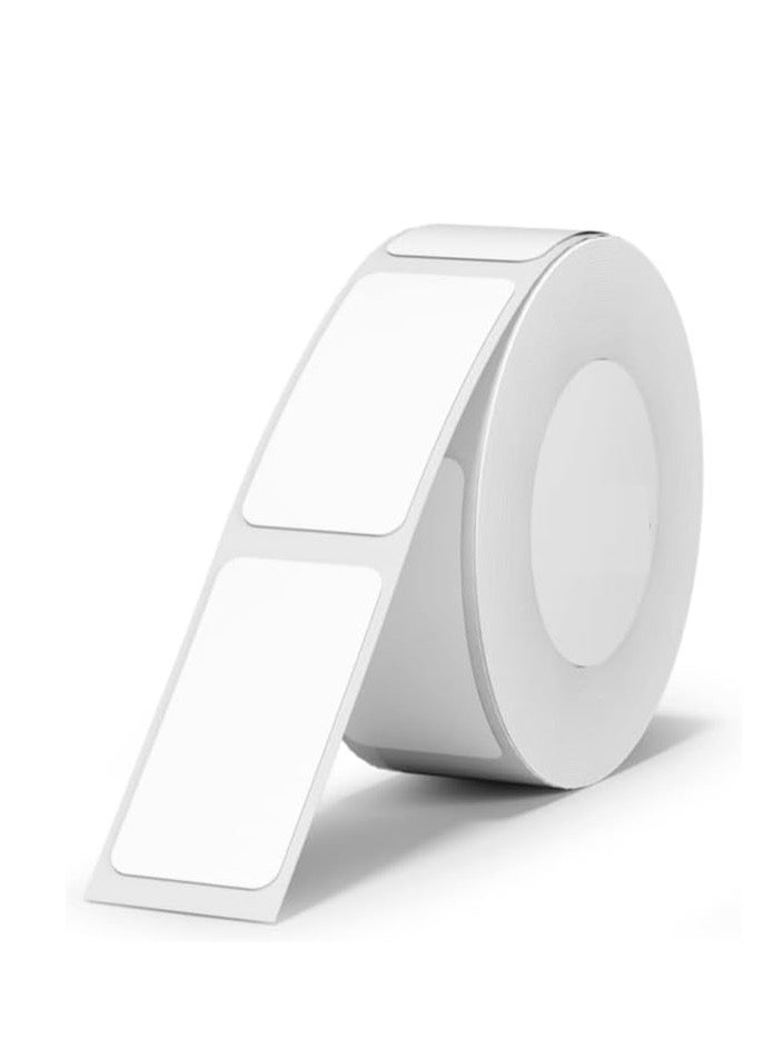 Label Maker Tape White Label Print Paper Compatible for D11 D110 D101, Thermal Sticker Paper 0.59'' x 1.18'' Waterproof Labeling Tape Replacement 230 Labels/Roll (15×30mm)