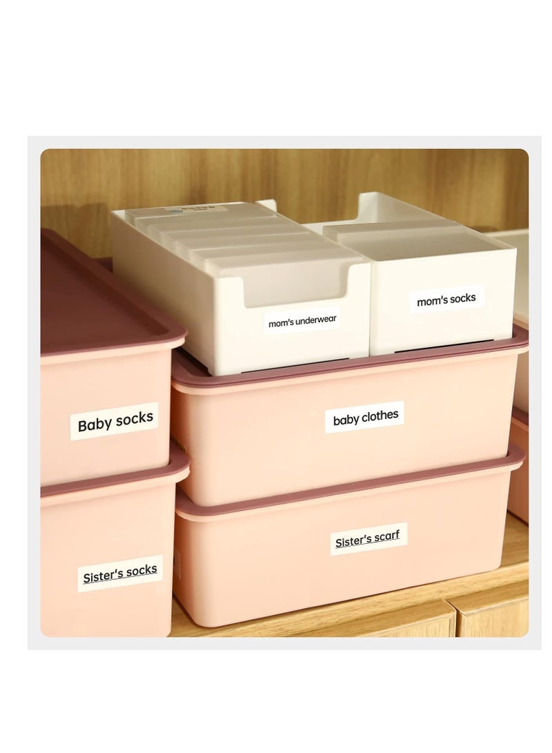 Label Maker Tape White Label Print Paper Compatible for D11 D110 D101, Thermal Sticker Paper 0.59'' x 1.18'' Waterproof Labeling Tape Replacement 230 Labels/Roll (15×30mm)