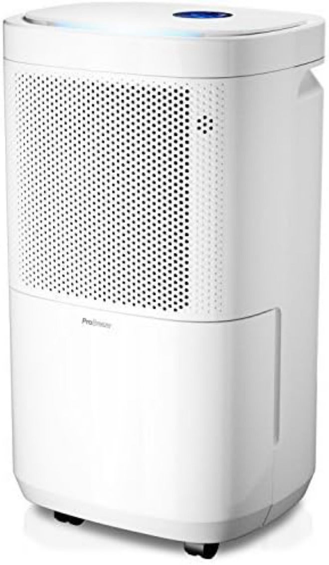 Pro Breeze - 12L/Day Dehumidifier with Digital Humidity Display, Sleep Mode, Continuous Drainage, Laundry Drying and 24 Hour Timer, Ideal for Moisture and Condensation