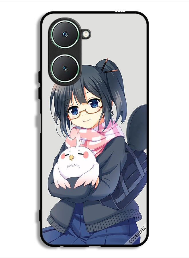 Covernex Vivo Y18i 4G Protective Case Cover Girl Holding Pet Art - Image 1