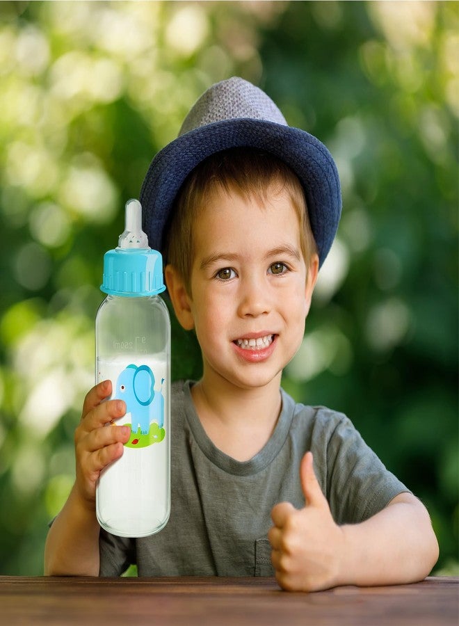 Norme 24 Pcs Plastic Baby Bottles Bulk for Baby Shower Game 9.5 oz for Party Favors Decorations Milk Bottles for Children Birthday Gifts, Elephant, Lion, Giraffe Pattern(Straight) - Image 5