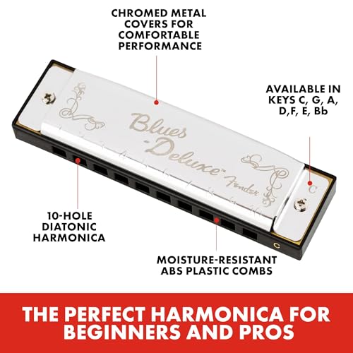 Fender Blues Deluxe Harmonica, Guitar Accessories, Key of F - Image 2