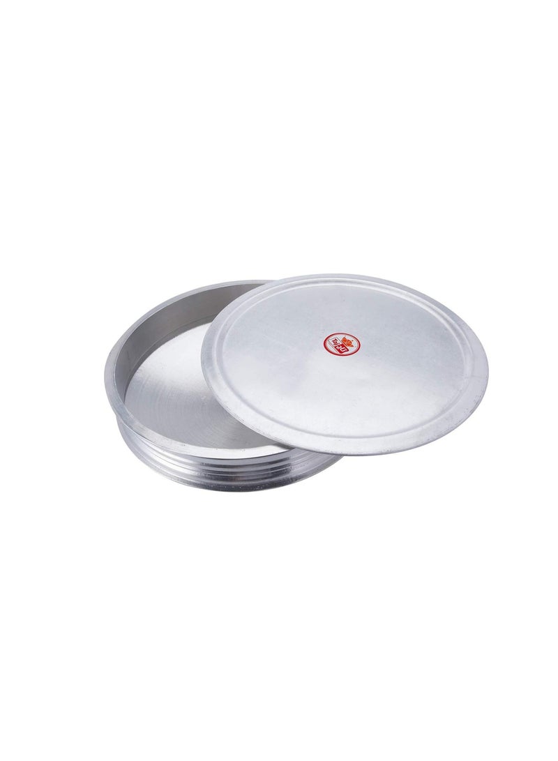 TAJ وعاء أورلي/هاندي من الألومنيوم المصبوب باللون الفضي مقاس 25 سم - Image 1