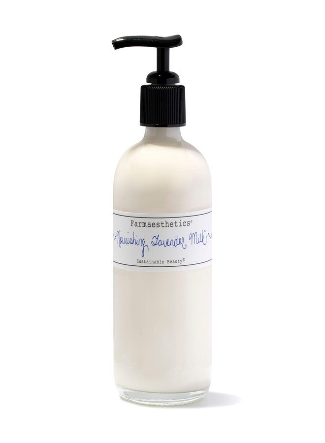 Farmaesthetics Nourishing Lavender Milk Face and Body Lotion (8oz) | Ethically Sourced Sustainable Beauty | Clean, All Natural, Small Batch Skincare - Image 1