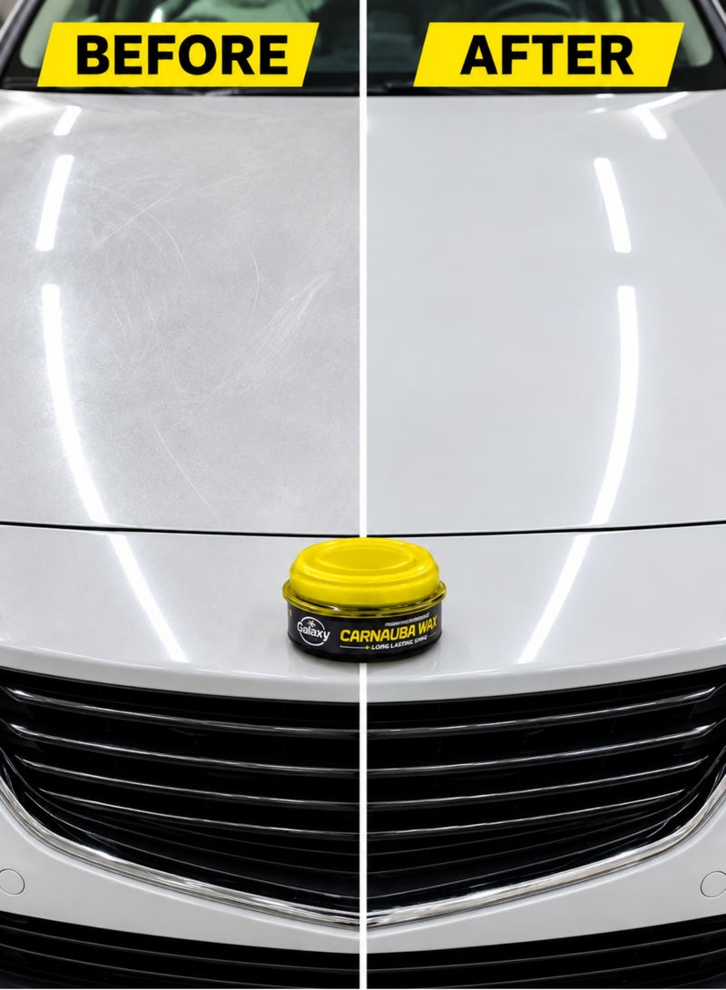 Galaxy High Performance Carnauba Wax, Premium Car Wax for High Gloss Shine, Paint Protection & Water Repellency, Long-Lasting Exterior Finish for All Car Colors - Image 3
